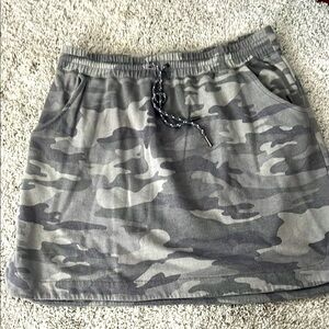 Green Camouflage Women's Skirt